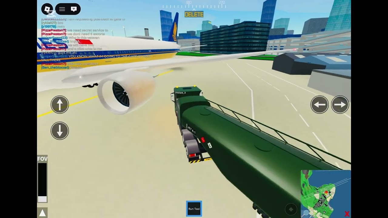 B777 landing (even ground crew)