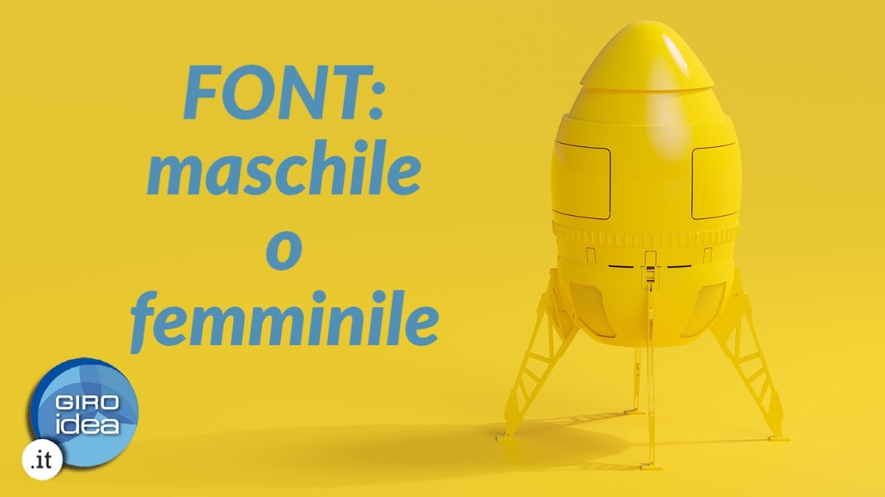 FONT: maschile o femminile?