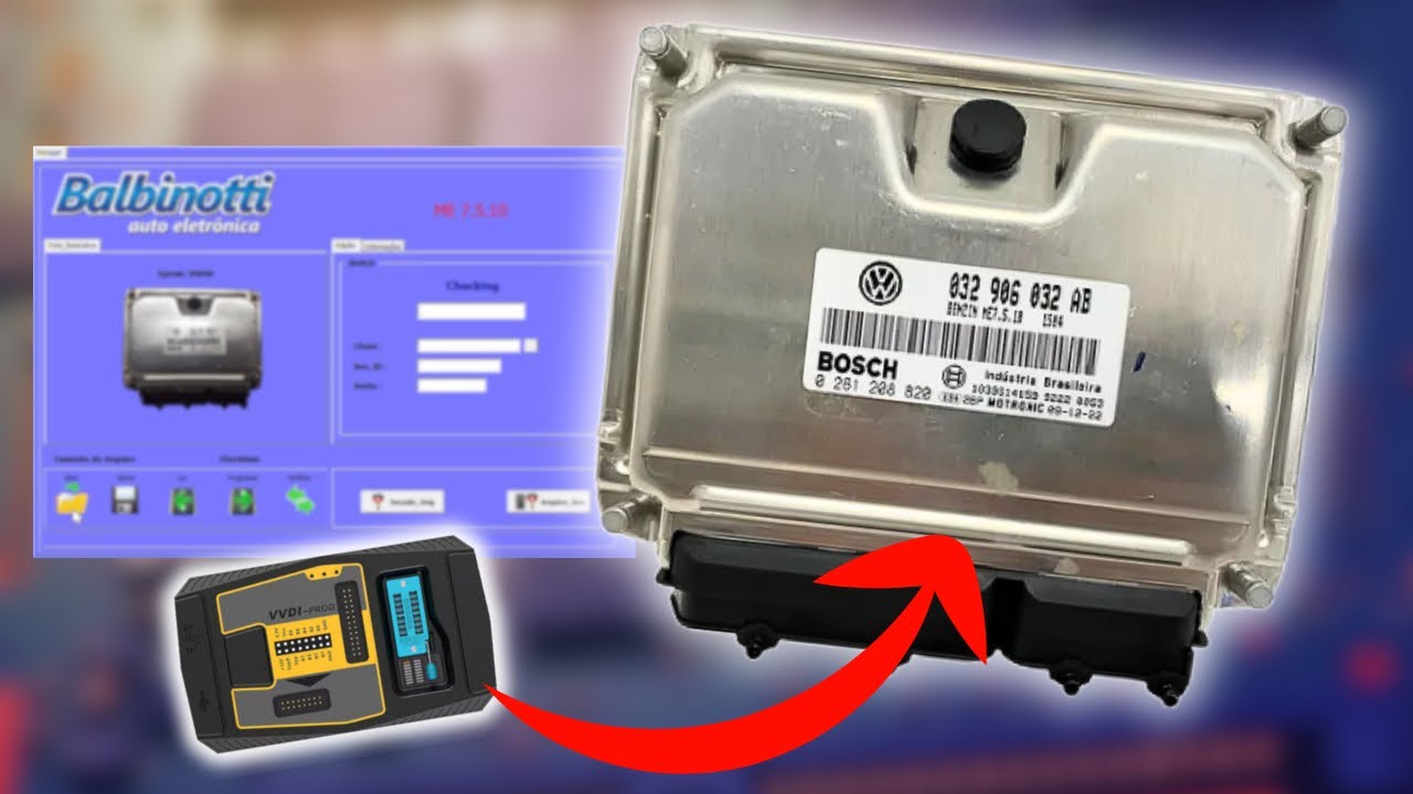 Decode ECU ME7.5.10 Volkswagen | Immo Off Passo a Passo com VVDI PROG, UPA e Balbinotti