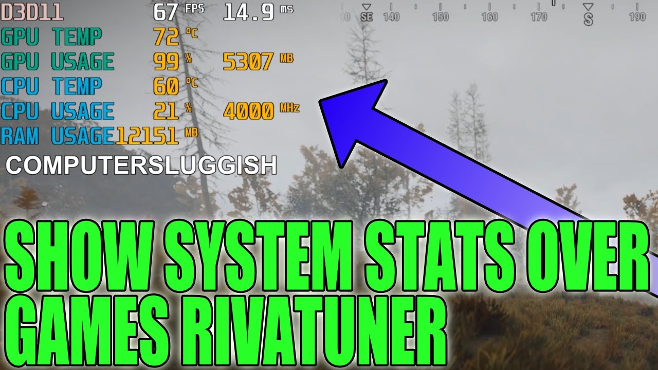 Как настроить RivaTuner в игровом оверлее | Отображение статистики системы в игре