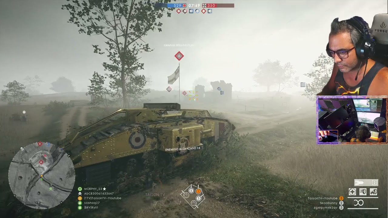 Trabajo en Equipo Sobresaliente Battlefield 1 Menuda Tripulación de Tanque