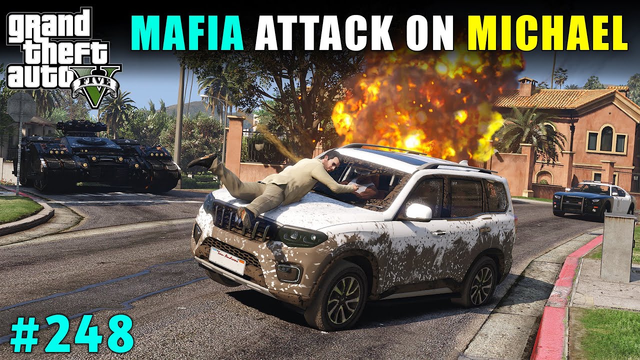 DANGEROUS ATTACK ON MICHAEL | GTA V GAMEPLAY #248