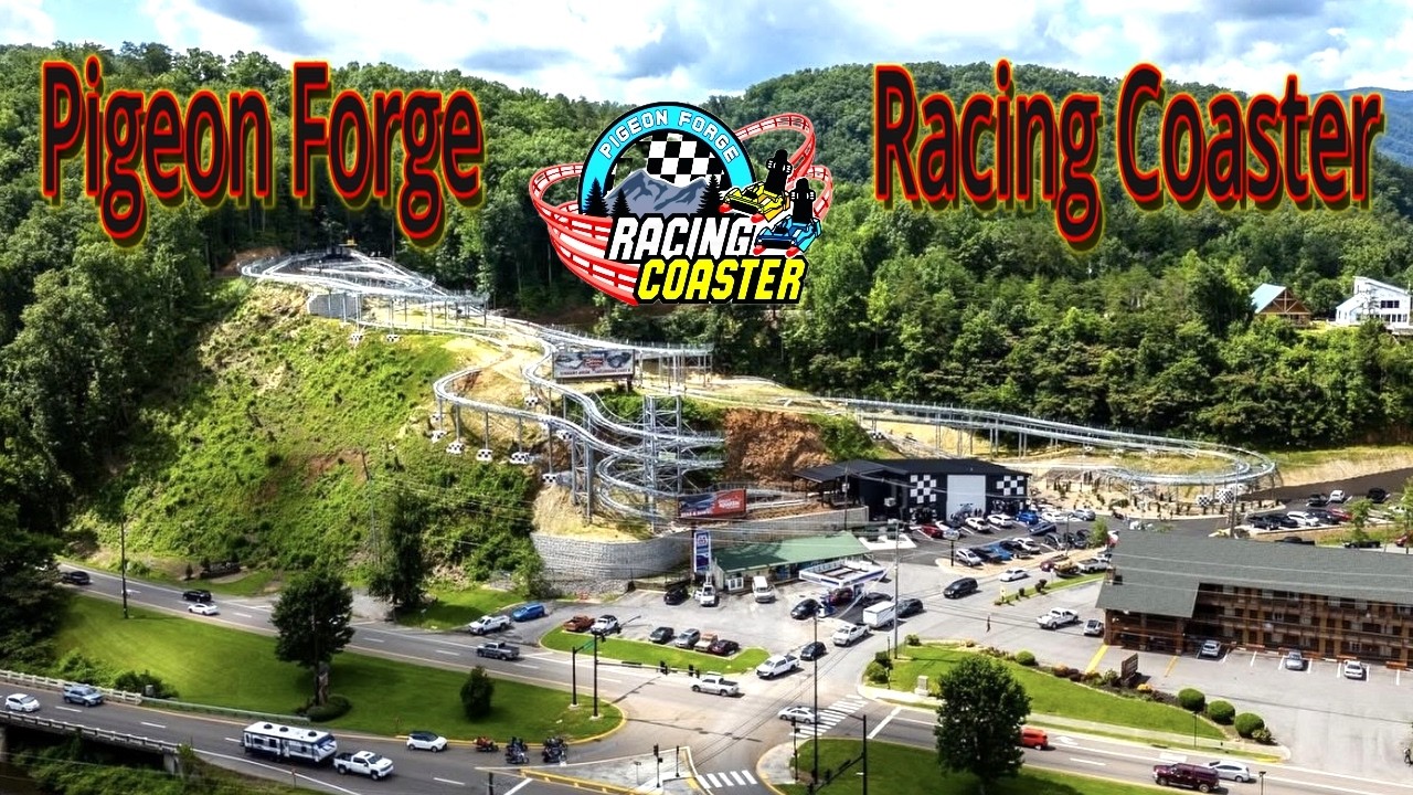 The 1st and ONLY! Mountain Racing Coaster In The US | Pigeon Forge Racing Coaster