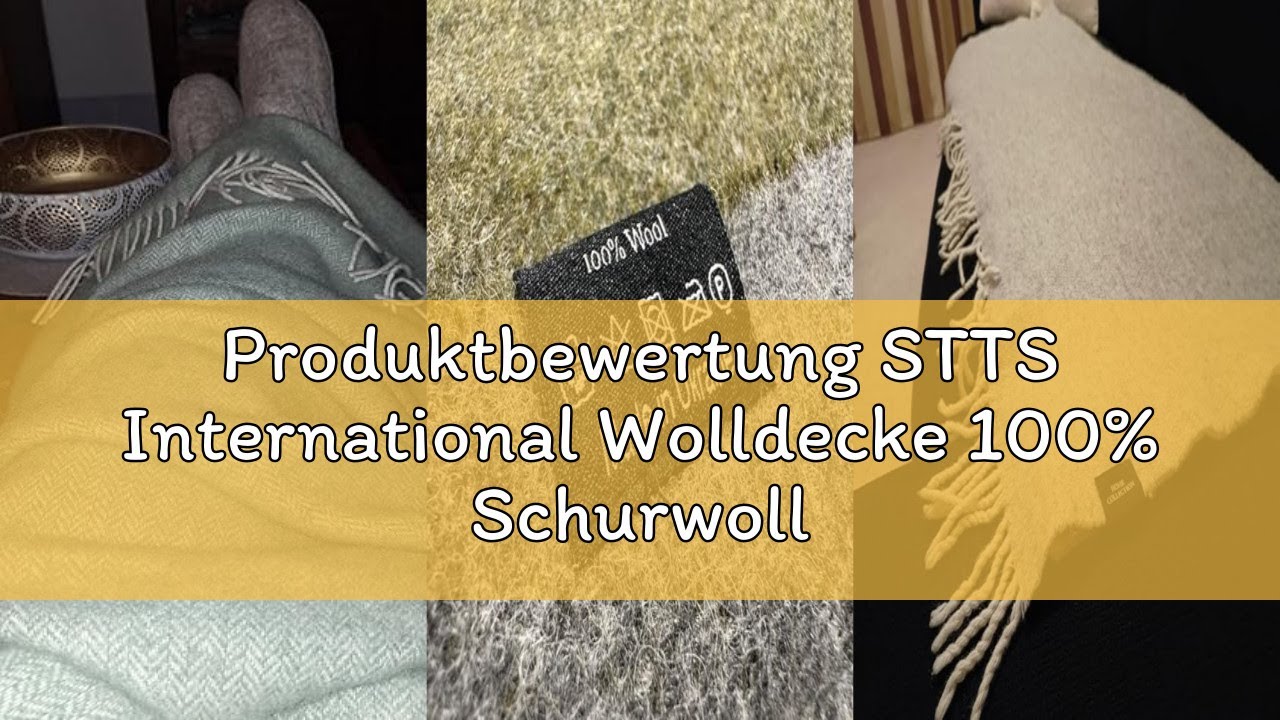 Produktbewertung STTS International Wolldecke 100% Schurwolle Wohndecke in versch. Farben 140 x 200