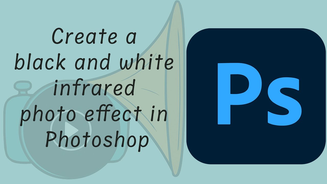 Create a black and white infrared photo effect in Photoshop