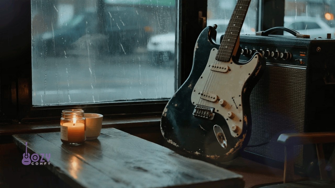 Beautiful Guitar Melodies • Rainy Ambience for Calm & Comfort | Dozy Comfy