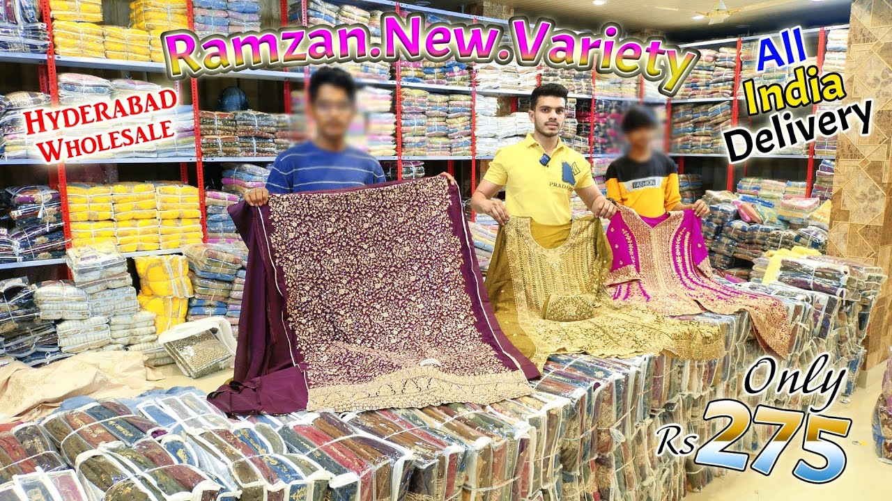 Hyderabad Wholesale New Collection Ramzan.2026 Only 275.Rs All India Delivery || J.T.Fabrics ||