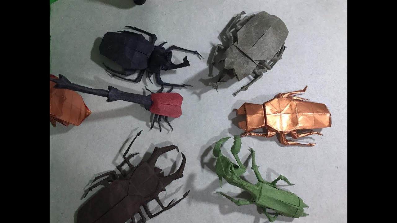 Insectos en ORIGAMI: ¿cómo hacer un escarabajo paso a paso?