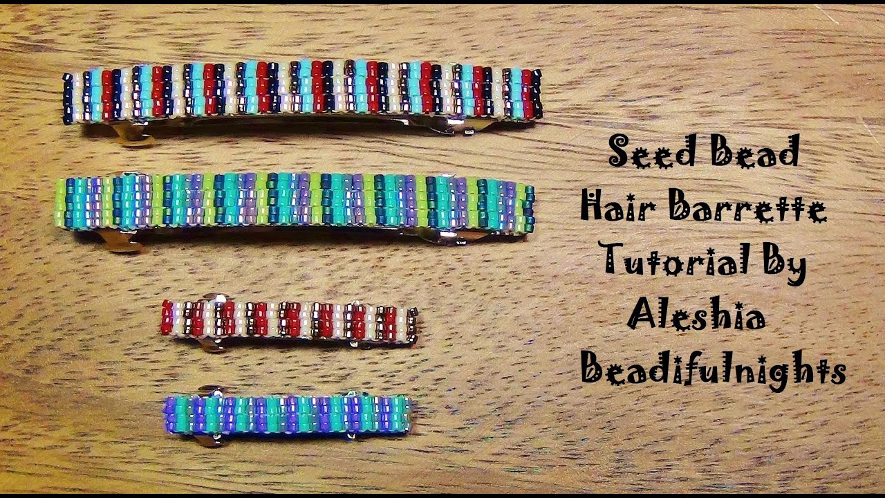 Seed Bead Hair Barrette Tutorial