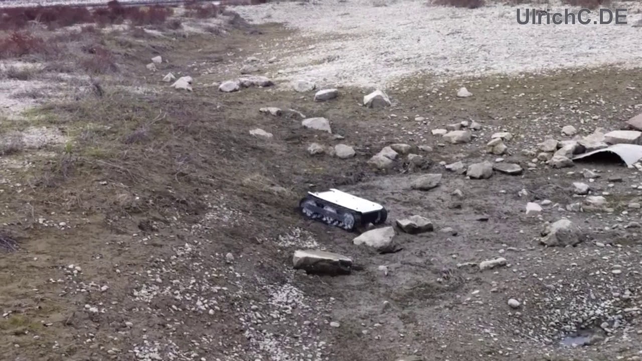 Cu-Chain-Chassis PRO Robot Plattform Outdoor-Tests