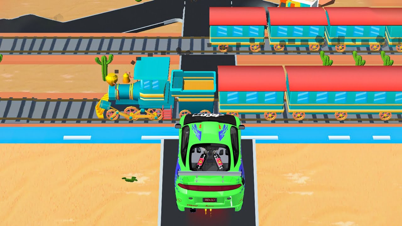 Jam Highway - Comeback Home Part #15 All Levels Gameplay (Android,iOS) Fail Levels TRAIN Stunts