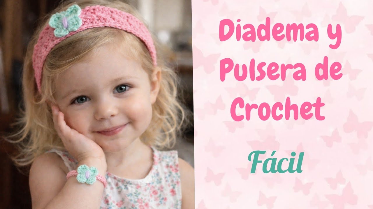 Diadema y pulsera de crochet, para hacer en una tarde y con muy poco material 😉
