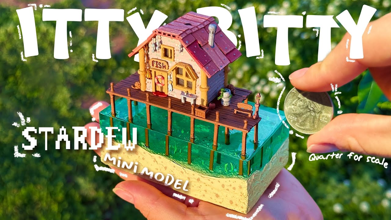 Я сделал крошечный рыбный магазин Вилли из Stardew Valley.