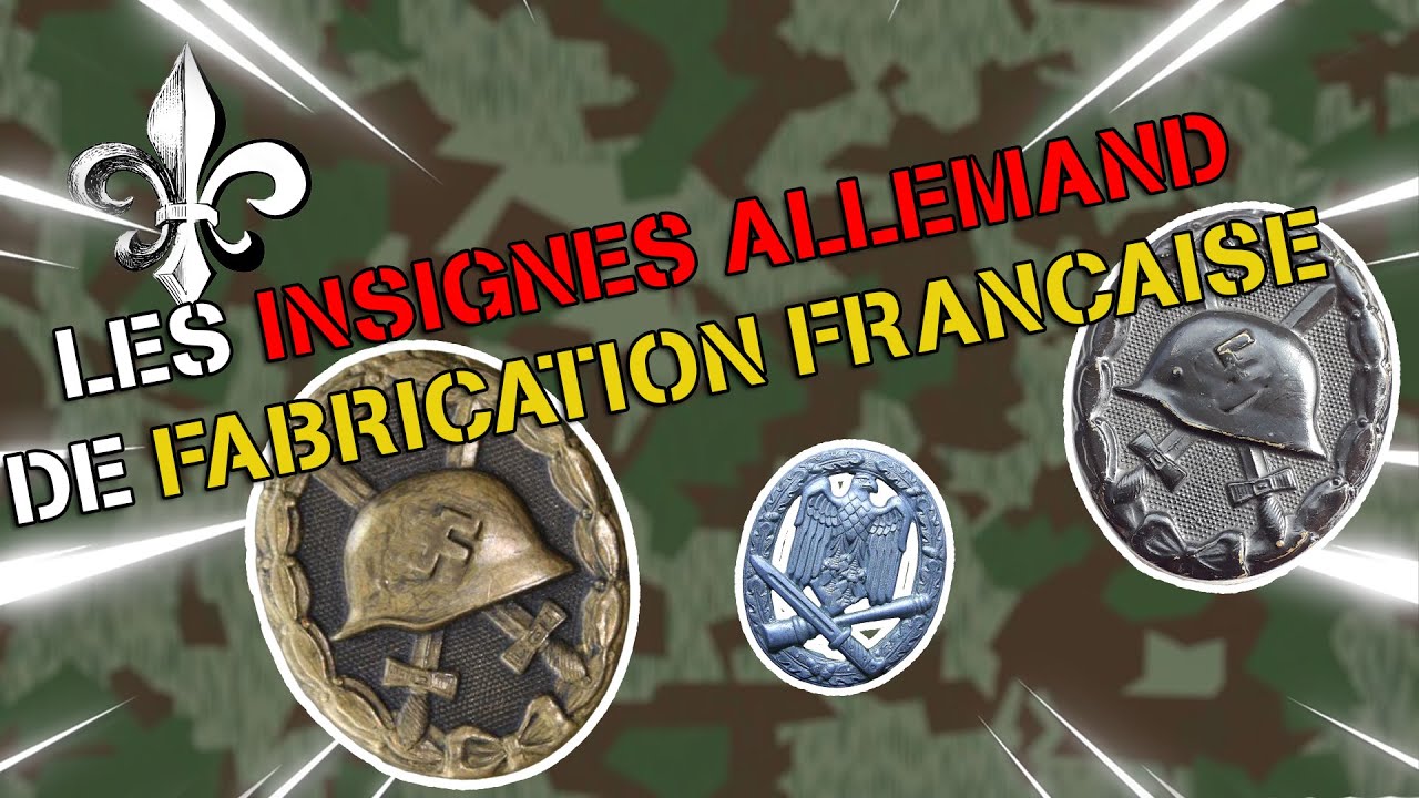 les insignes allemands ww2 de fabrication française ( bacqueville) + arnaque du mois + jeu instagram