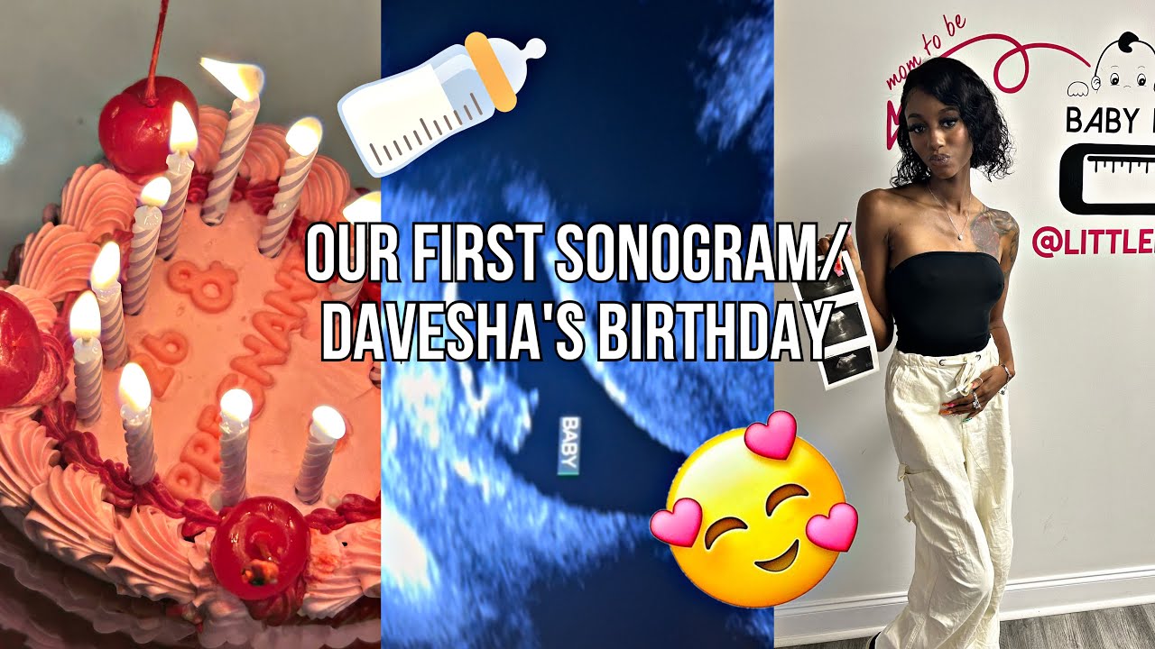 OUR FIRST SONOGRAM APPT ON DAVESHA’S BDAY & THEY TOLD US THIS….