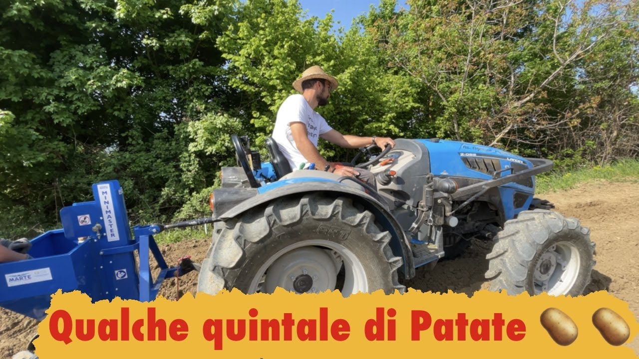 Semina patate di montagna 2021🥔 🏔  - Landini 2-55 con semina patate automatica Marte