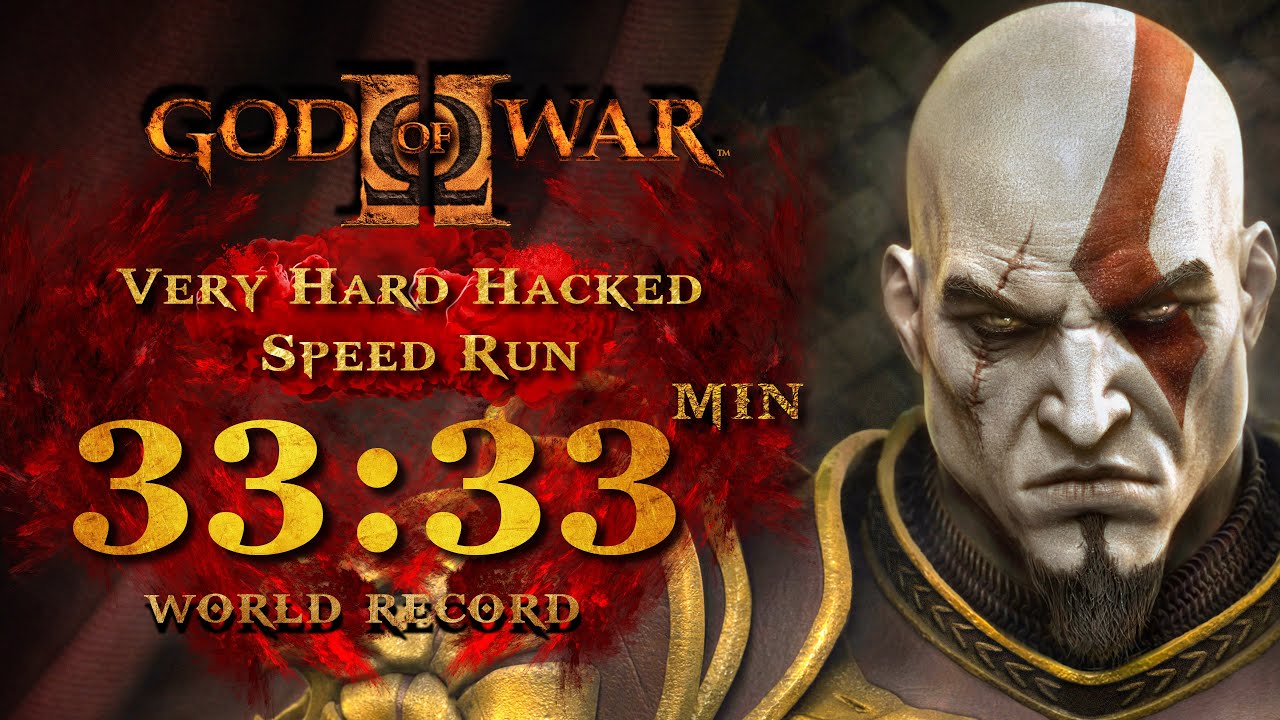 God of War 2 Very Hard Hacked Speed Run 33:33Min WR