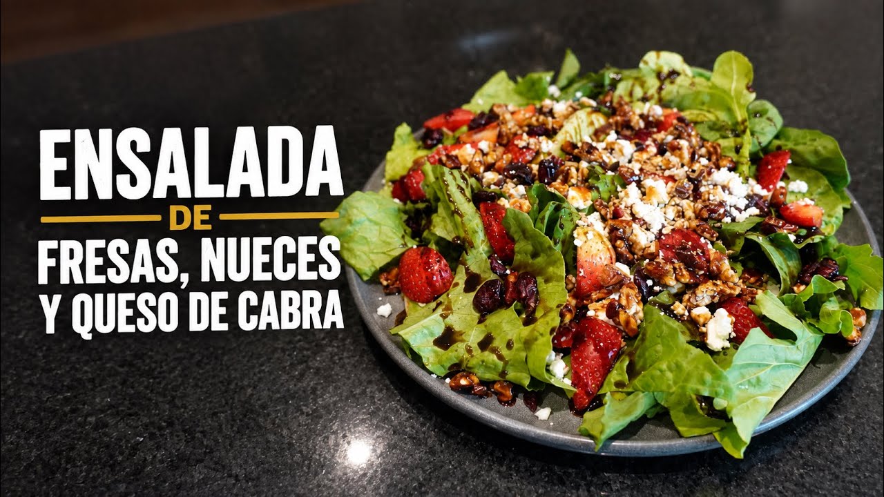 Ensalada de Fresas, Nueces y Queso de Cabra | Fer Atiye
