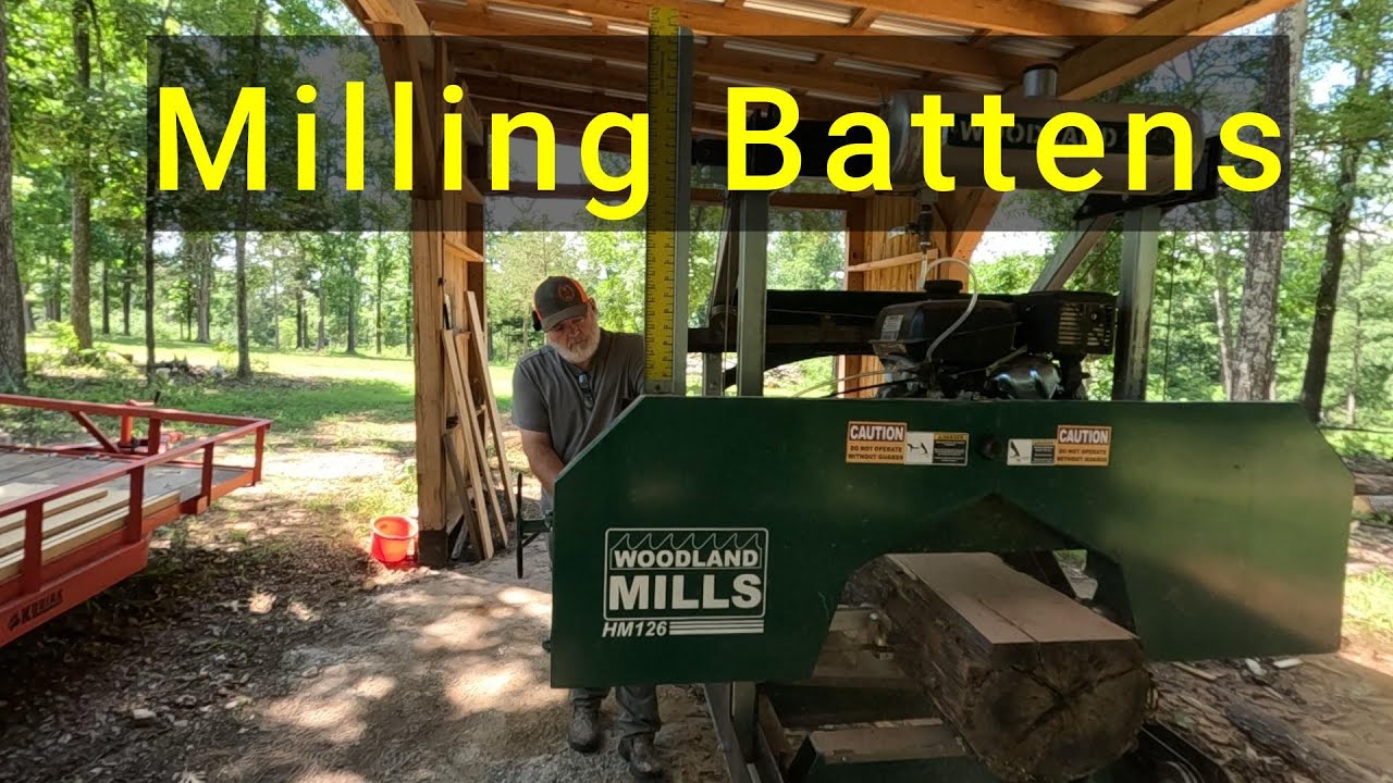 Milling White Oak Battens | Changing Blade on Woodland Mills HM126 | Does the HM126 Pull Start Easy?