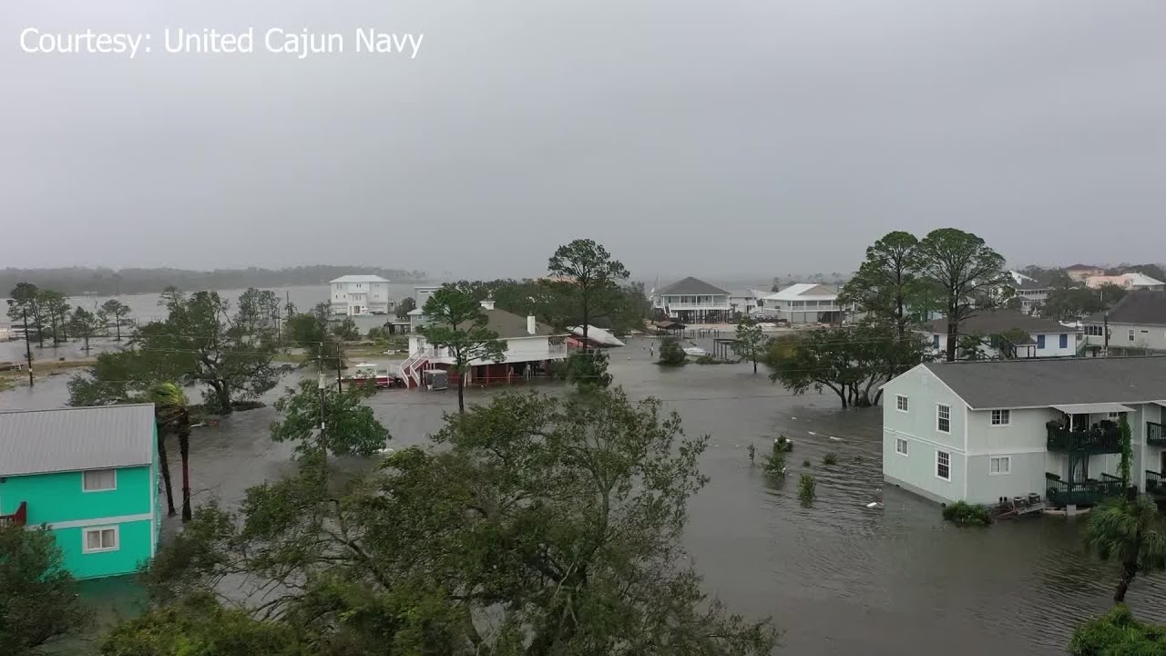 Hurricane Sally damage in Perdido Key, Florida