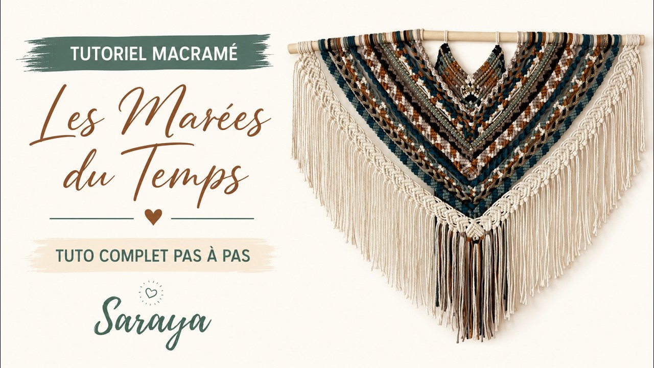 Macrame Wall Hanging FULL Tutorial – Boho Home Decor DIY  | Tuto MACRAMÉ MURAL BOHÈME