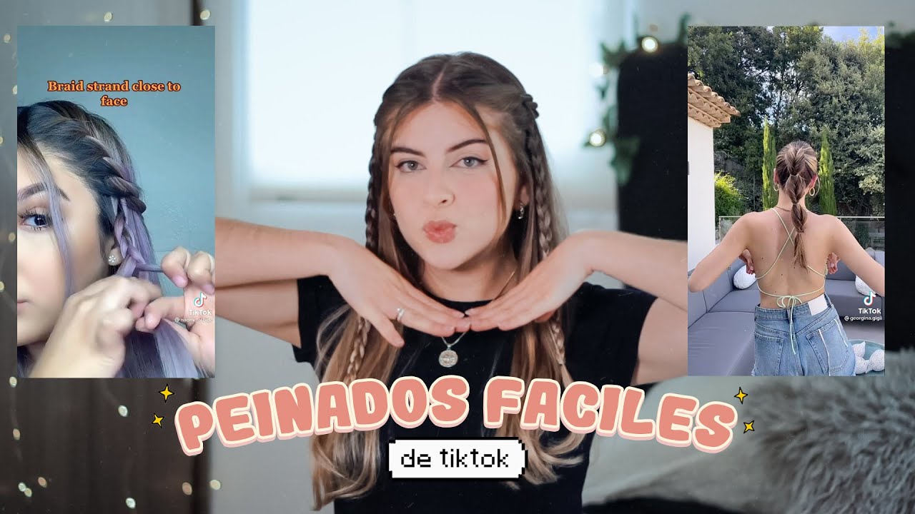 Recreando PEINADOS Fáciles de TikTok 🔥