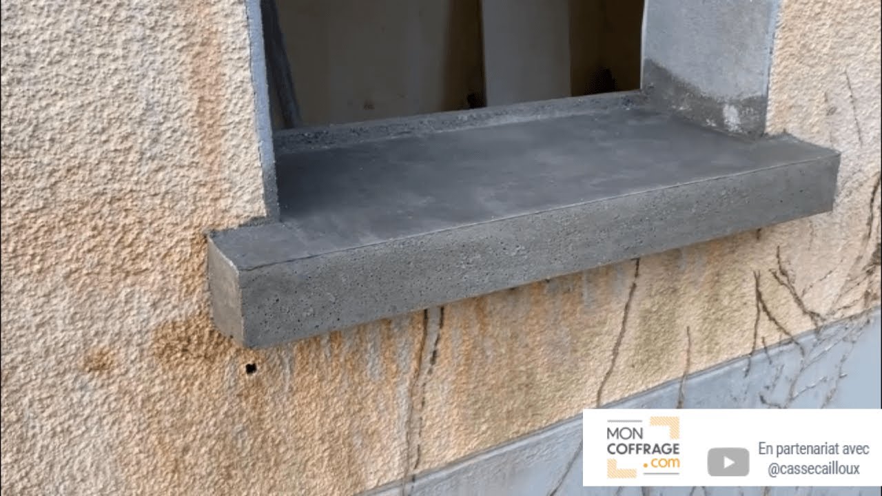 Comment coffrer un appui de fenêtre extérieur ? Testez ce moule de coffrage TRÈS pratique !