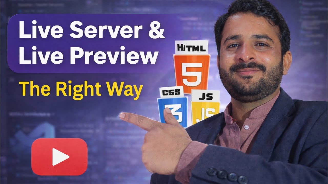 VS Code Live Server & Live Preview – The Right Way | HTML CSS JavaScript