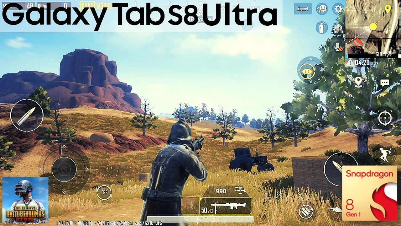 PUBG MOBILE | Android Gameplay | Galaxy Tab S8 Ultra 16/512 Snapdragon 8Gen1 | Max Settings