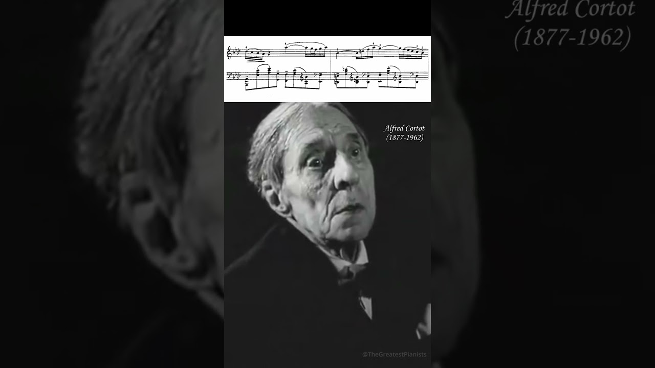 Alfred Cortot playing Bach's Aria (1948)