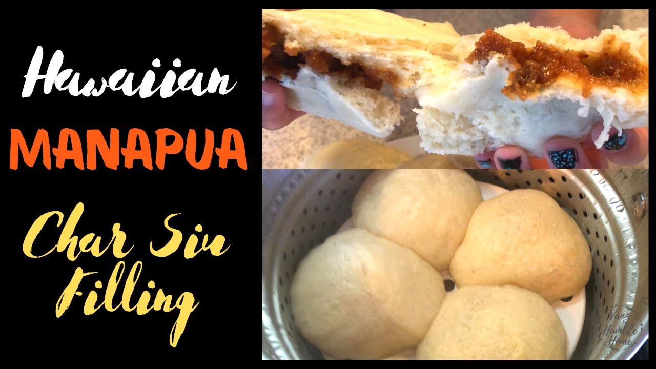 EASY CHAR SIU FILLED MANAPUA | How to make manapua with easy char siu inside. Chinese bbq bao recipe
