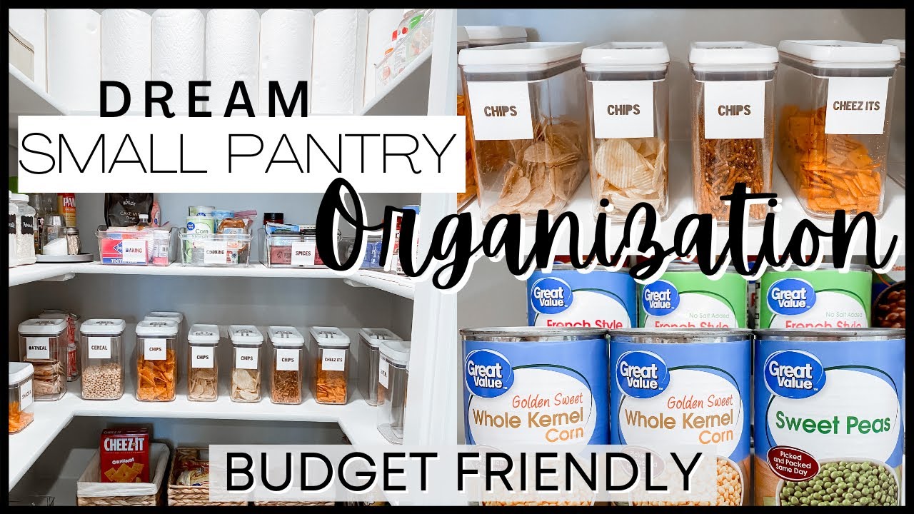 SMALL PANTRY ORGANIZATION 2020 | PANTRY ORGANIZATION IDEAS | BEFORE & AFTER TRANSFORMATION