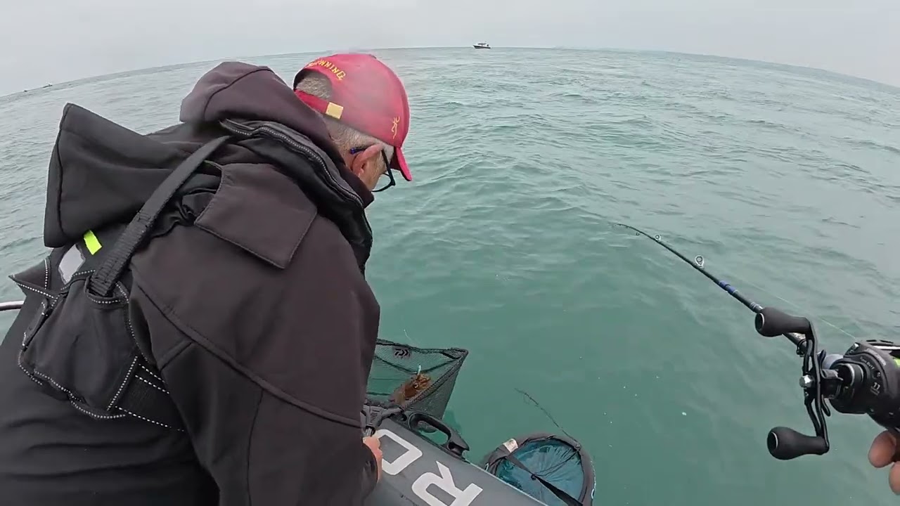 P&ecirc;che en mer des c&eacute;phalopodes. Calamars et margattes. ST Malo, 12/10/25