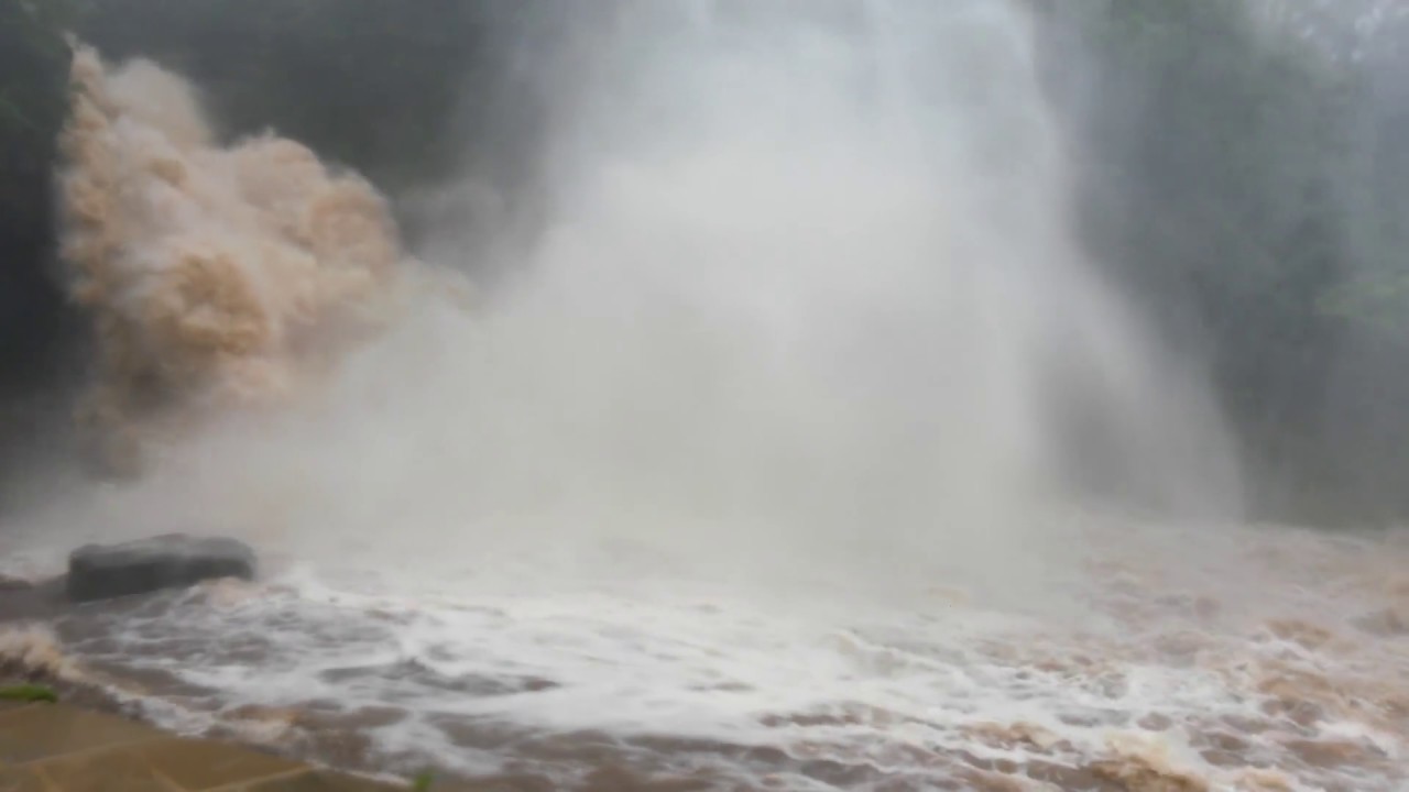 Ingleton Waterfalls Trail biggest ever flood, 22 August 2016.