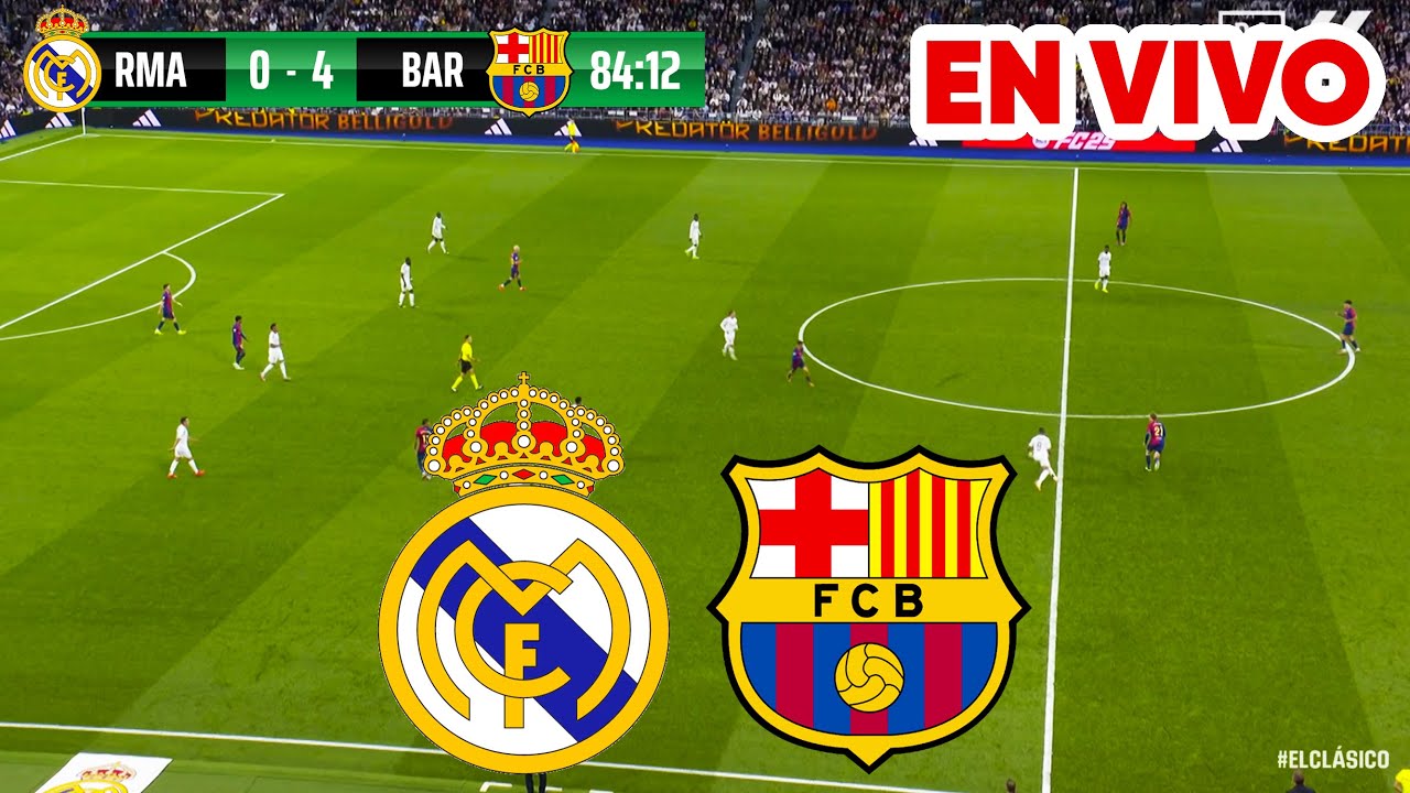 🔴 REAL MADRID VS BARCELONA NARRACIÓN EN VIVO / LIGA ESPAÑOLA