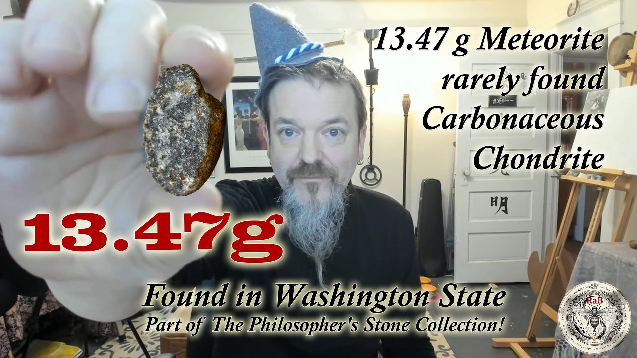 13.47 g Meteorite rarely found Carbonaceous Chondrite