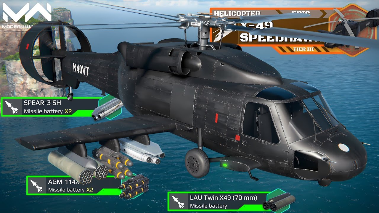 X-49 SpeedHawk Helicopter | May VIP Battle Pass | Modern Warships