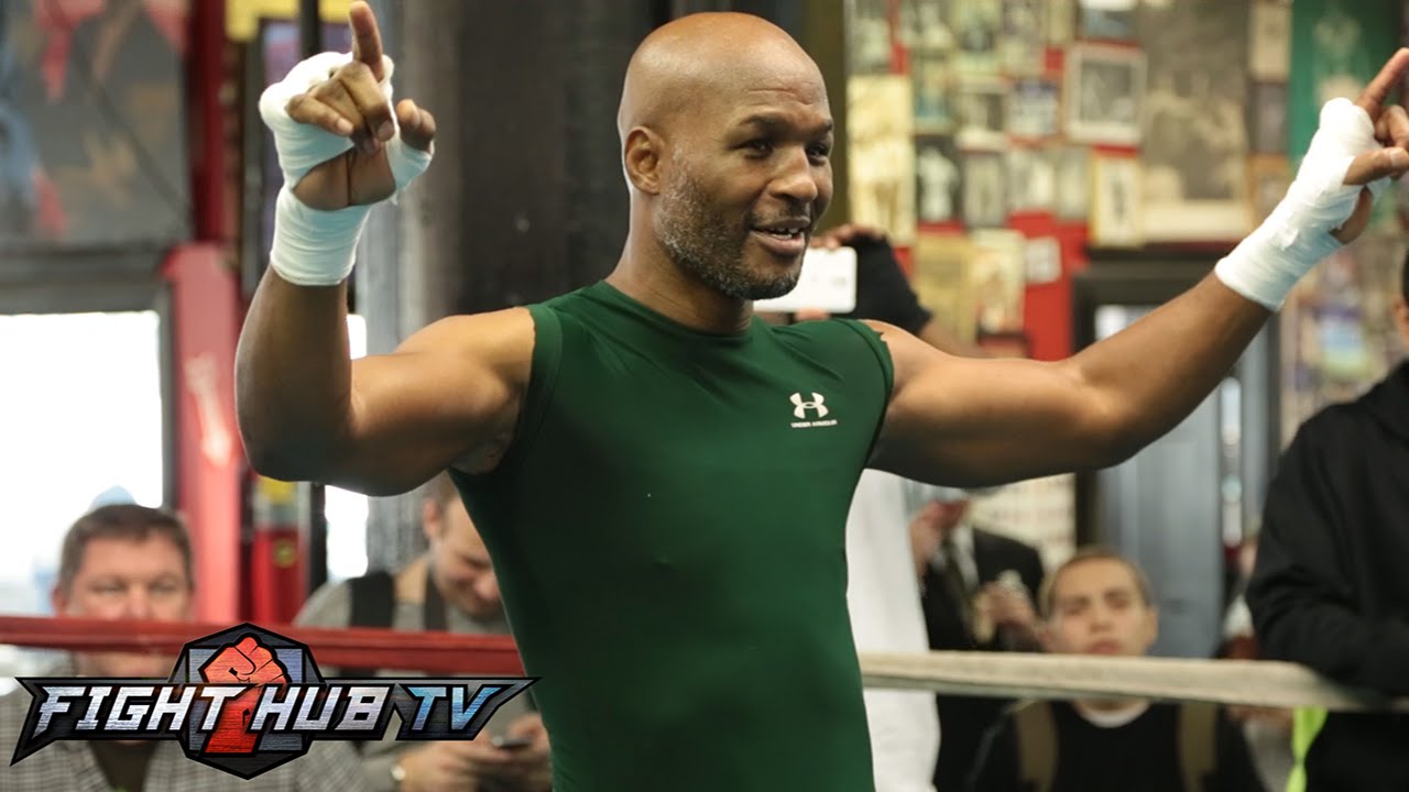Bernard Hopkins vs. Sergey Kovalev- Hopkins open media workout - Mitts + Shadow boxing