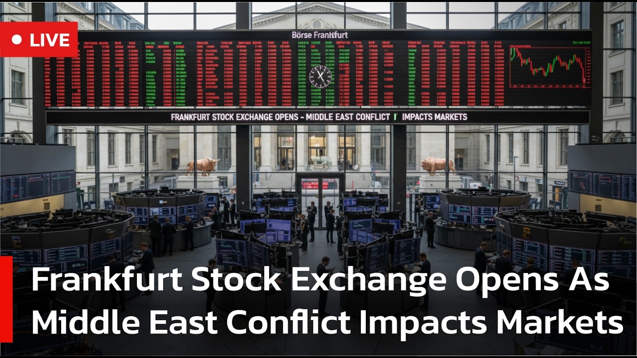 🔴LIVE: Frankfurt Stock Exchange Opens As Middle East Conflict Impacts Markets | AC1S