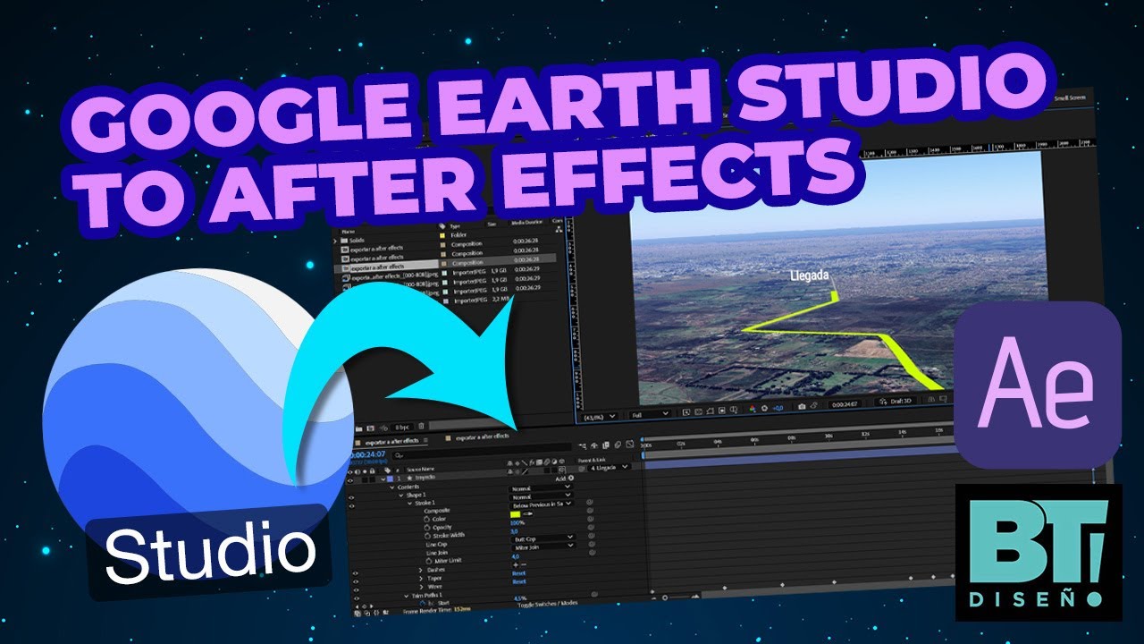 Создание анимированных туров с помощью Google Earth Studio + After Effects — краткое руководство