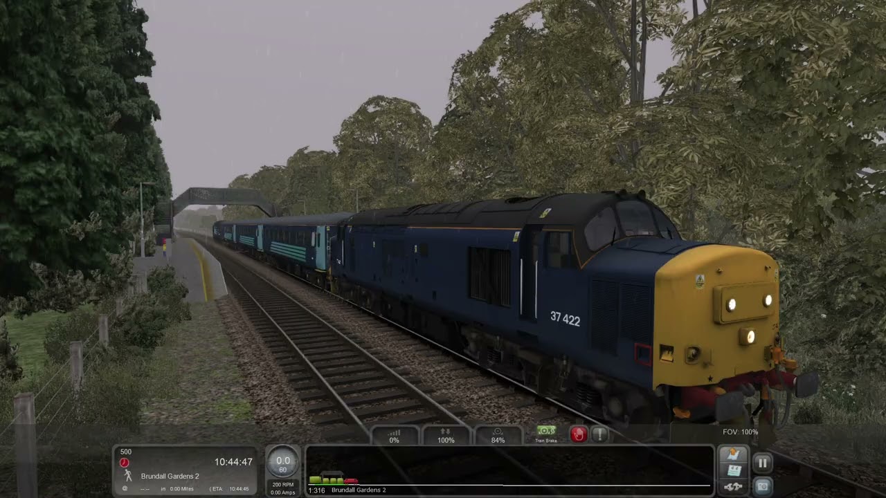 07. 2P18 10:36 Norwich to Great Yarmouth - Wherry Lines - Class 37/4 Blue - Train Simulator Classic