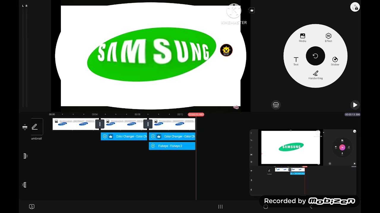 Как сделать эффекты логотипа Samsung на Kinemaster