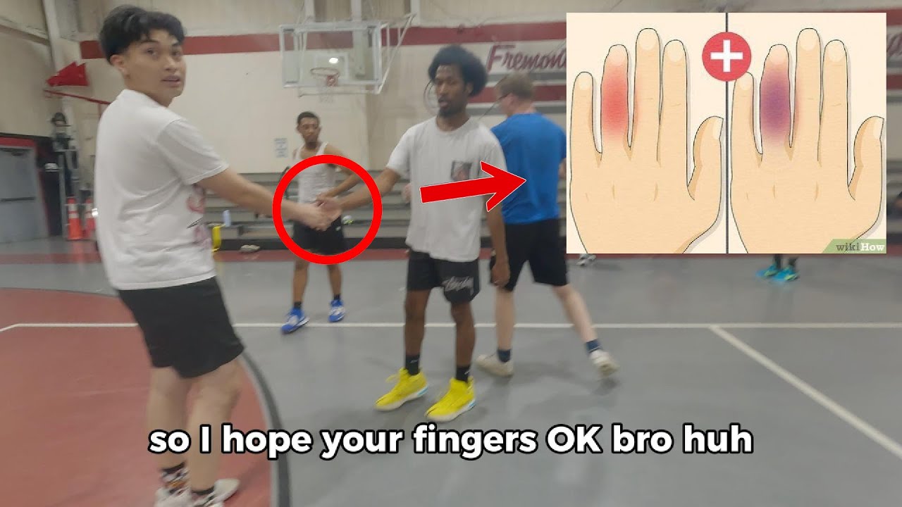 HE DIDNT FEEL THAT?😰 5V5 BASKETBALL 🏀 