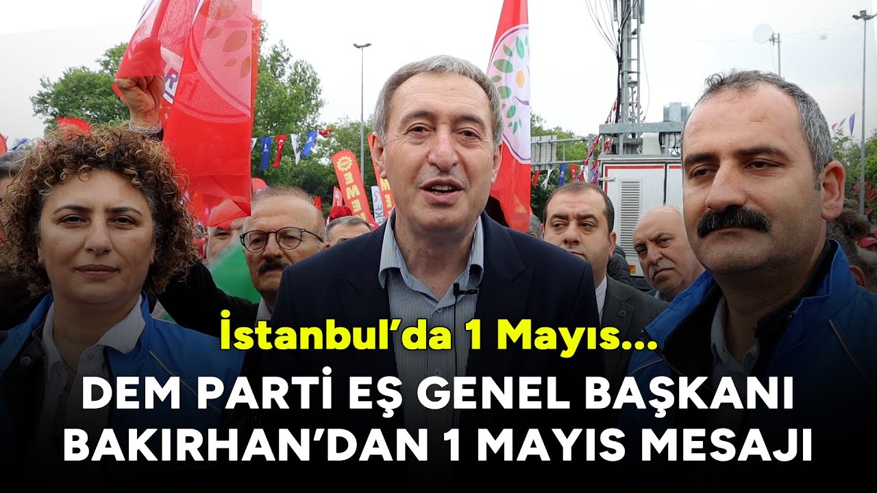 DEM Parti Eş Genel Başkanı Tuncer Bakırhan Saraçhane'de: Bijî Yek Gulan!