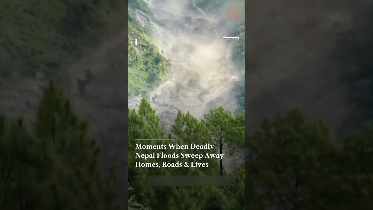 Moments When Deadly Nepal Floods Sweep Away Homes, Roads & Lives | Firstpost News