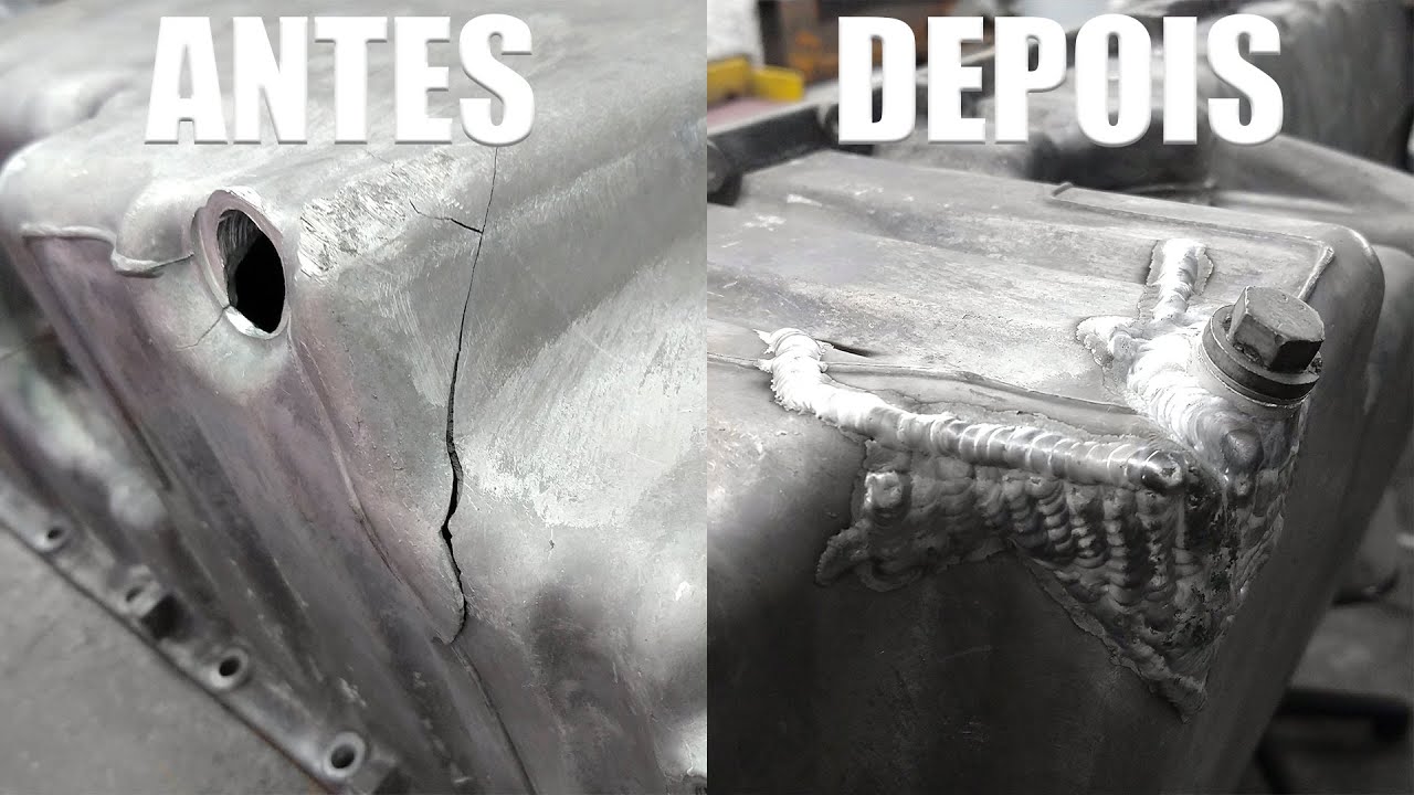 Solda Carter de Mercedes - Aluminio TIG