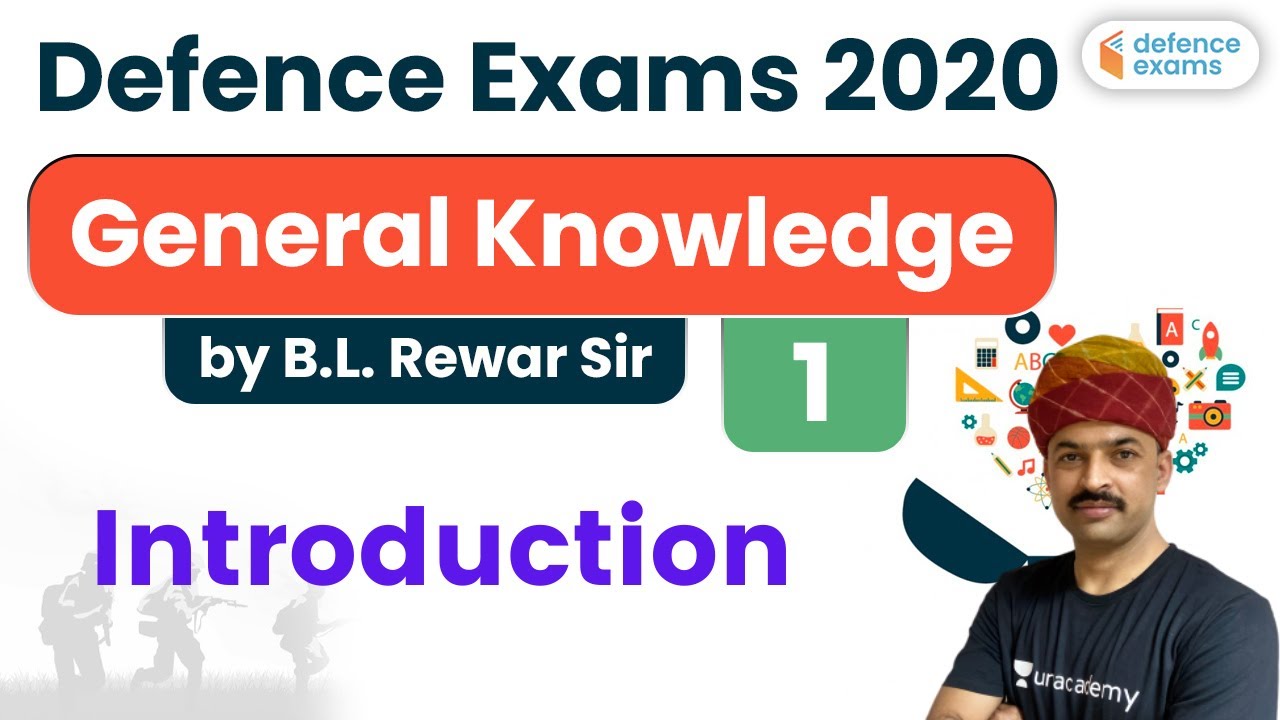 7:00 PM - Defence Exams 2020 | GK by Rewar Sir | Introduction