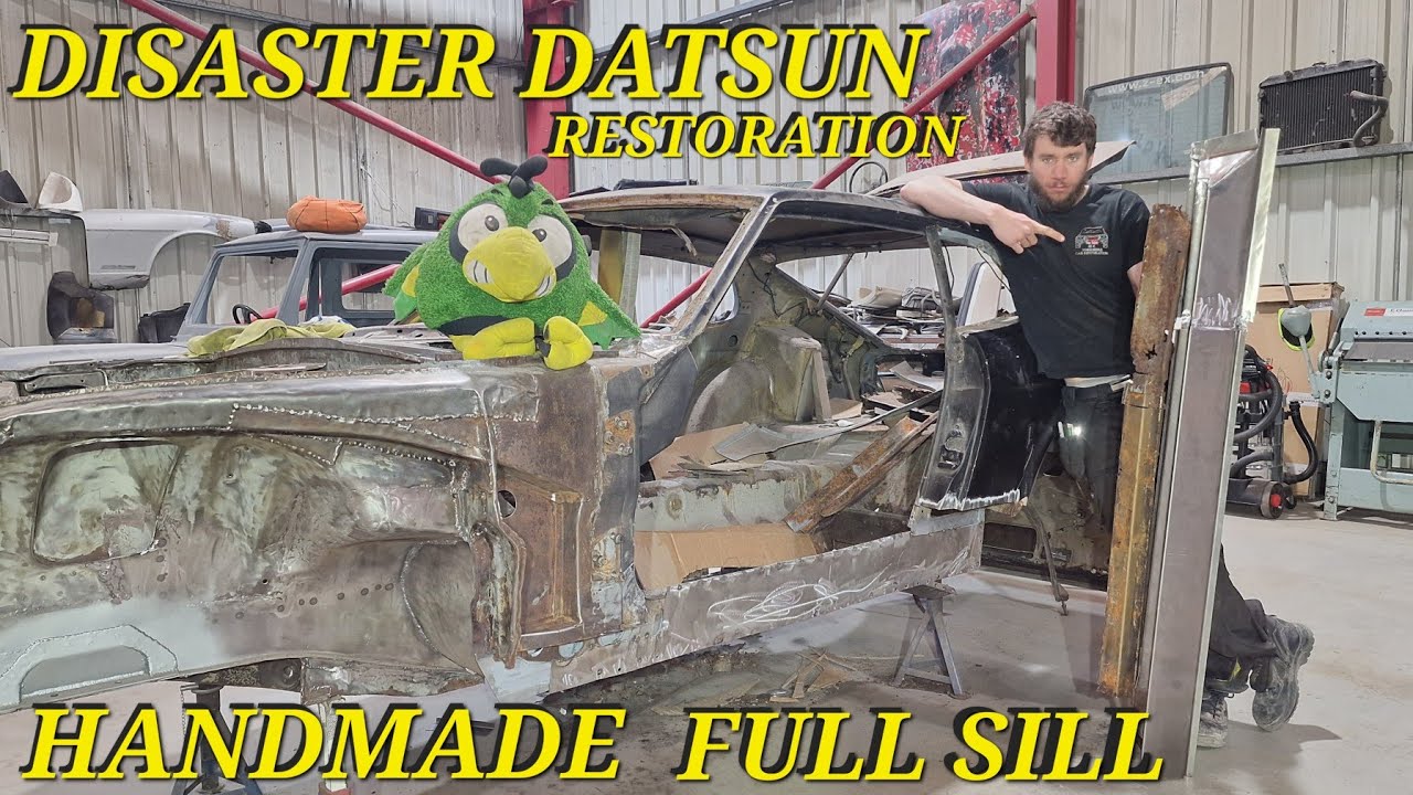 Fabricating A Classic Car Full Sill Panel BY HAND - DISASTER Datsun 260z Restoration