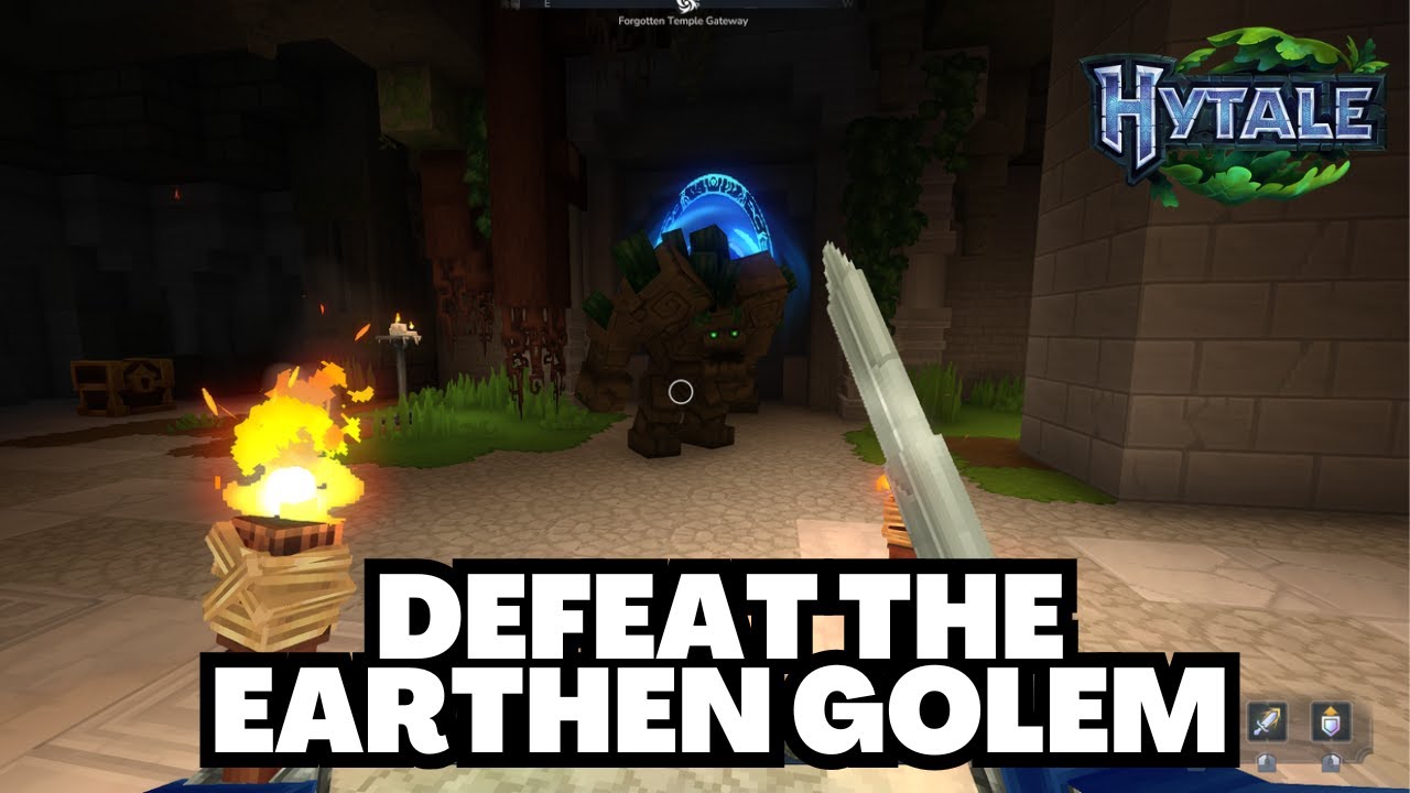 How to Defeat the Earthen Golem in Hytale