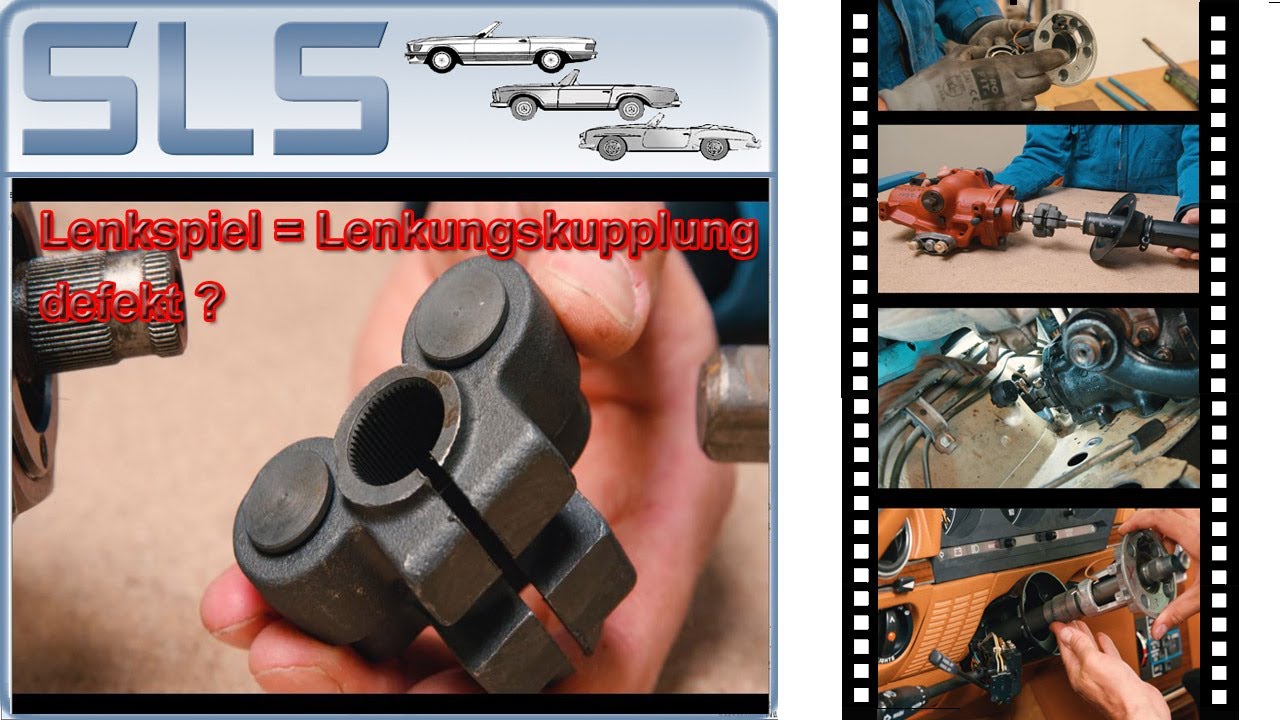Mercedes R107 450SL Lenkungskupplung defekt ? woher kommt das Klacken und das Lenkspiel ?